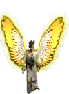 Maechtige Fluegel Weiss